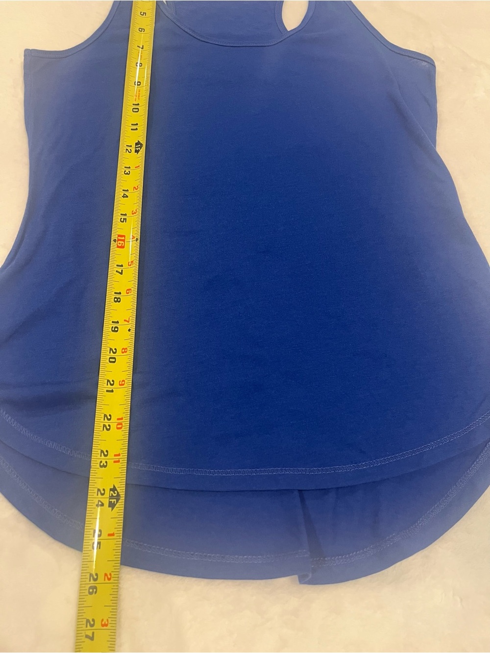 Vibrant Blue Racerback Tank Top - Size Small - Picture 6 of 6